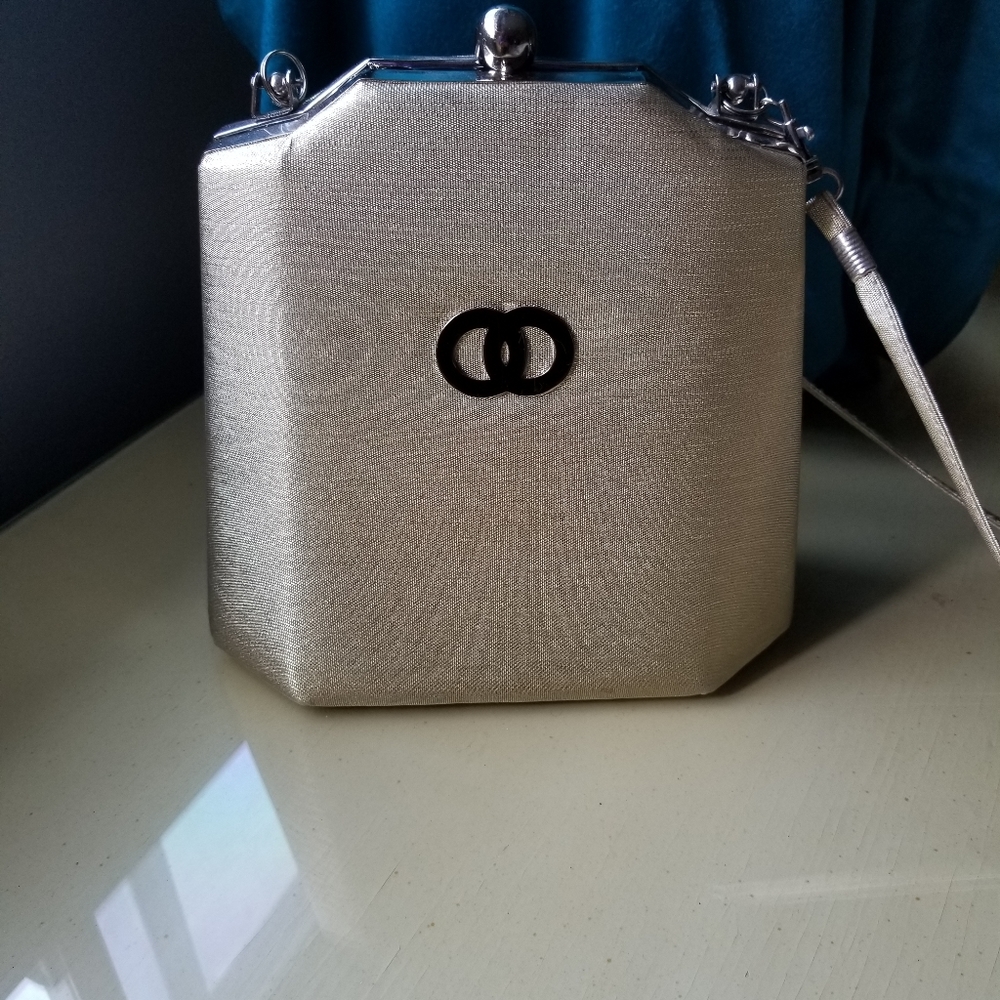 Crossbody gold purse